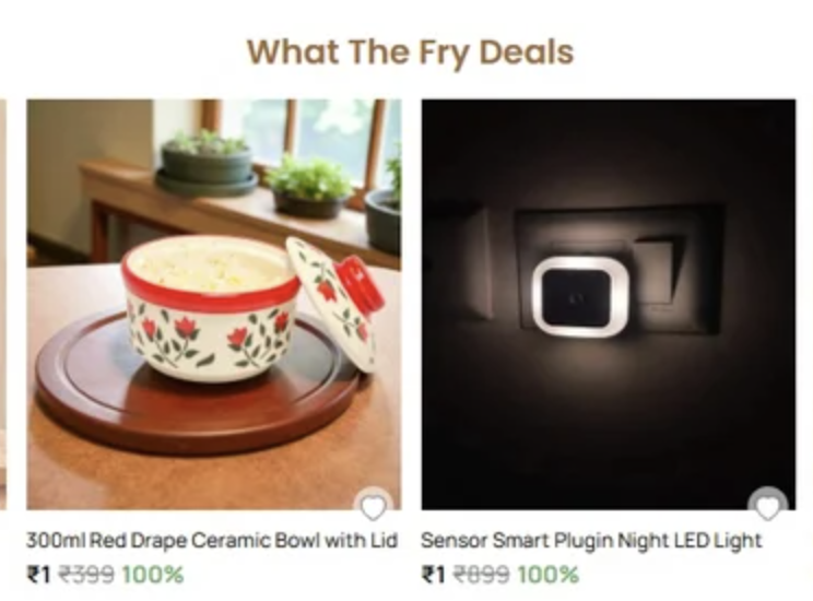 What The Fry Deals: upto 70% discount on set of 12 wax candles, cushion inserts, ceramic bowl & more 