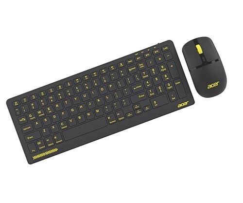 Acer ZenKeys Duo Wireless Keyboard & Mouse Combo | 2.4 GHz + Bluetooth | Rechargeable 500 mAh Type-C | 99-Key Silent Keyboard | 1600 DPI Optical Mouse | 10m Range | Windows/macOS/Linux Compatible