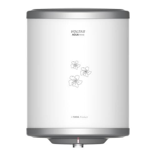 Voltas Aqua Prime 10L Water Heater 2000W, Warranty of 7 years on Tank, 3 Years on Heating Element, 2 Years on Product by Voltas|Free Installation| Free Connecting Pipe|Copper Element|8 Bar (White)