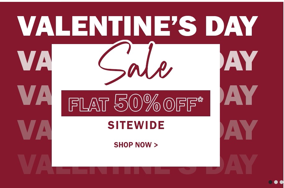 FLAT 50% off sitewide