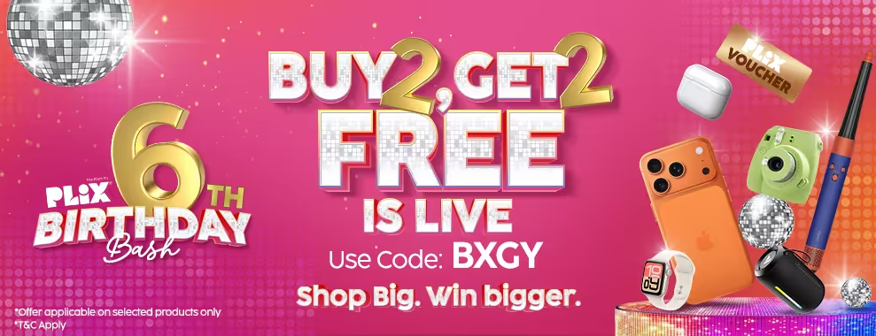 Plix's Birthday Buy 2 & Get 2 free | Buy 3 Get 3 Free Sale !