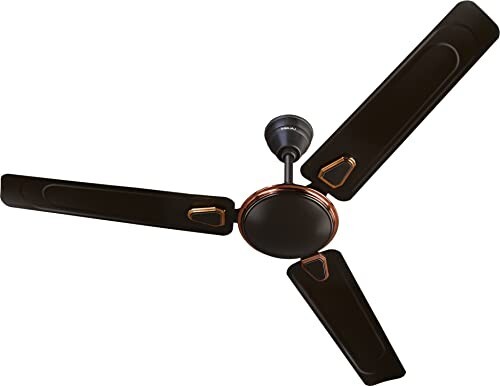 Bajaj Edge HS Neo Deco EE 1200MM (48") Ceiling Fans For Home | BEE 1 Star Rated Energy Efficient Ceiling Fan | Unique Deco Trims | Rust Free Coating | High Speed | 2-Yrs Warranty Choko Brown