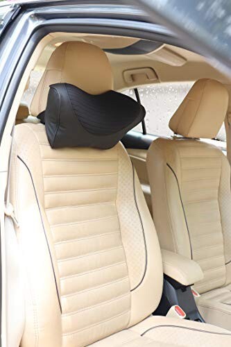 Oshotto Memory Foam (NR-06) Car Neck Rest, Neck Support Compatible with Jeep Compass (Black)
