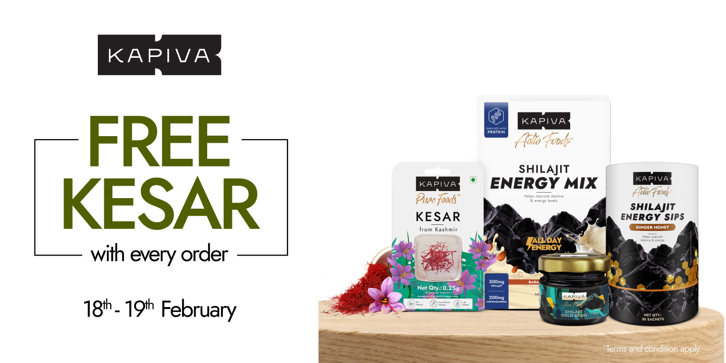 KAPIVA: Free Kesar with every order (18th & 19th Feb 26)