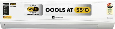 Realme TechLife 2026 Model 1.2 Ton 3 Star Split Inverter with Wi-fi (1 Ton + 0.2Ton Extra Cooling)