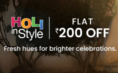 Lifestyle - Holi in Style - Flat Rs. 200 off on Rs. 1999