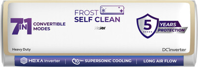 Haier 2025 Model 1 Ton 5 Star Split Inverter Intelli-Convertible 7 in1 Convertible