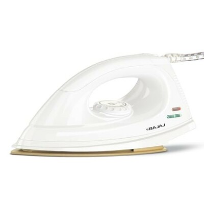 Bajaj DX-7 1000 Watts Dry Iron | 360 Degree Swivel Cord | 2-Yrs Warranty White
