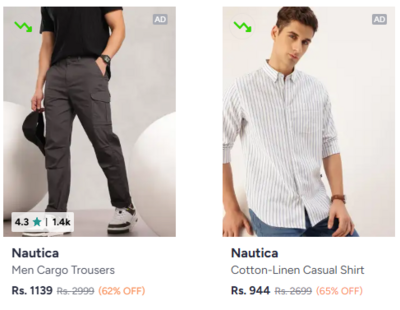 Up to 82% Off on Nautica Clothing 
