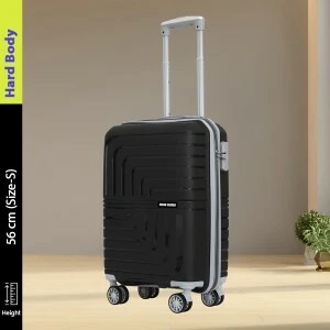 Urban Carrier Small Cabin Luggage (56 cm) 8 Wheels - Hr Carry London Zanzibar - Black