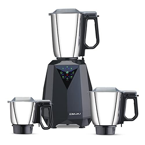 Bajaj Juvel Digi Mixer Grinder 800 Watts | Duracut Blades | Pre-Set Menu | 3 Jars 