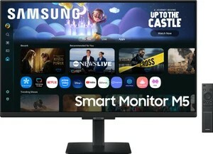 Samsung Smart Monitor M5 Series 68.58 cm (27 inch) Full HD LED Backlit IPS Panel with Samsung TV Plus, Speakers,  monitor