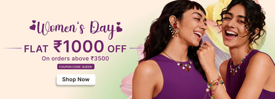 Eternz Women’s Day Sale – Get Flat ₹1000 OFF on Orders Above ₹3500 + Up to 65% Off Jewellery