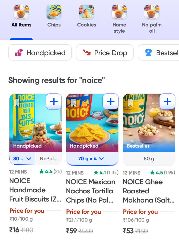 Specific Noice products at 70-90% discount 