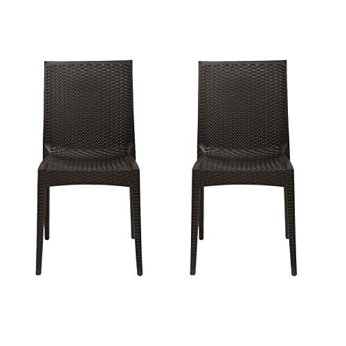 Cello Kraft Chair Set Pack of 2 - Pearl Brown 