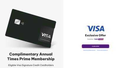 times prime visa offer