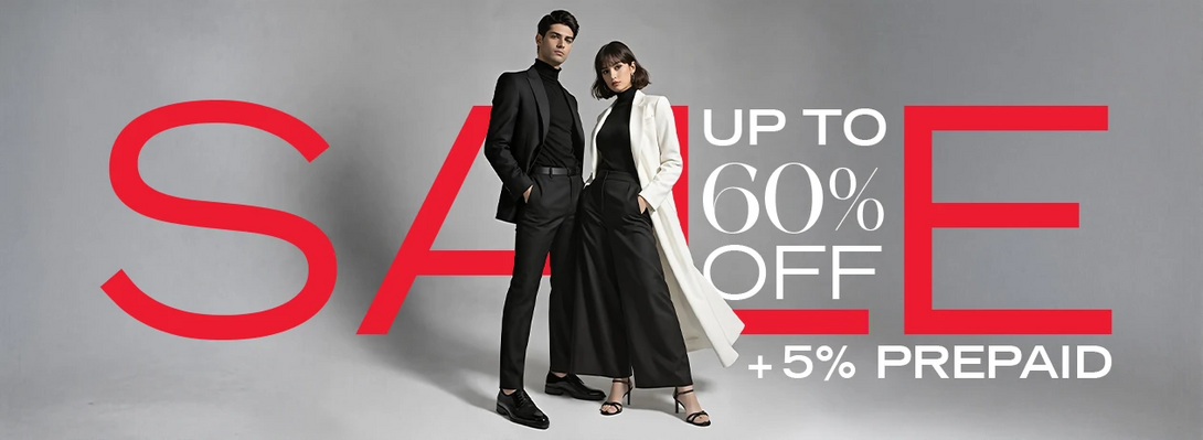 SALE Upto 60% OFF + Get 5% Extra Discount On Prepaid Orders for orders above Rs. 1000