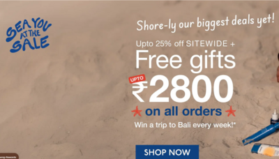 World of Asaya Sea you at the Sale - Up to 25% Off Sitewide + Free Gifts Up to Rs.2800 on all orders 