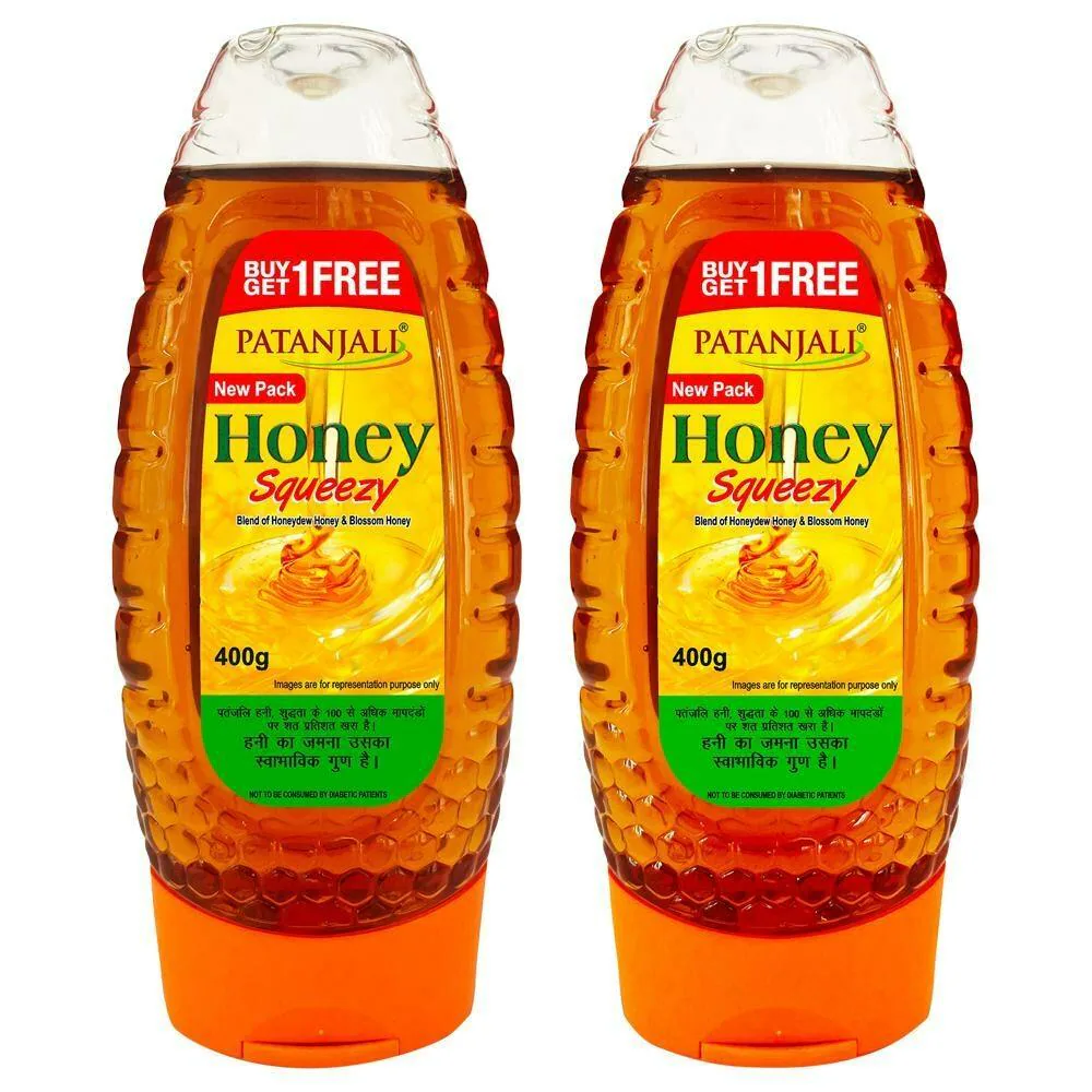 Patanjali Honey Squeezy 1+1 Combo 400 g + 400 g (Bottle)
