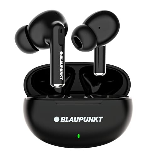Blaupunkt BTW100 LITE Truly Wireless Bluetooth Earbuds I HD Sound I Gaming Mode I Low Latency I 30H Playtime* I TurboVolt Charging I BT Version 5.3 I Intuitive Touch Controls (Black)