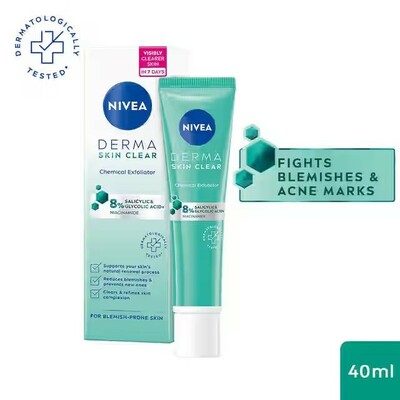 Zepto - Nivea Face Derma Skin Clear Exfoliator 40ml(location specific)