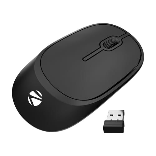 Zebronics Wireless Mouse, 2.4GHz, 1200 DPI, 3 Buttons, High Precision (Dazzle 10, Black)
