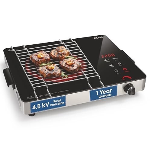 Glen 2200W Infrared Cooktop Stove with Steel Grill Rack Touch Control(SA-3074IR22)