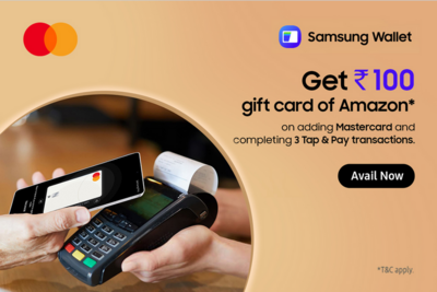 SAMSUNG WALLET - Get 100rs Amazon Pay Voucher by adding Mastercard (Debit/Credit card) & completing 3 NFC transactions 
