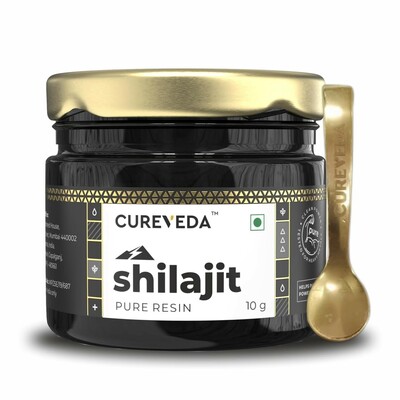 Cureveda Himalayan Shilajit For Men - Resin 100% Ayurvedic (10 gm) [Apply Coupon]