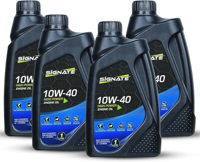 Signate 10W40 Street Race Fully Synthetic Bike Engine Oil 1L, High Performance Engine Oil for Motor Cycle, Maximum Gear Protection & Efficient Performance Bike Oil (Pack of 4) : Amazon.in: Car & Motorbike