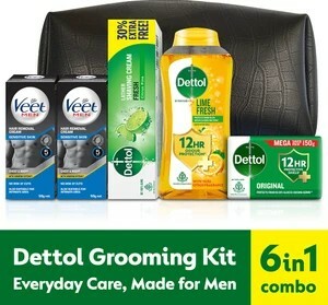 Dettol Ultimate Multipurpose Grooming & Shower Kit for Men 