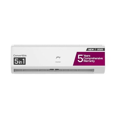 Godrej 2 Ton 3 Star, 5-In-1 Convertible Cooling, Inverter Split AC (White)