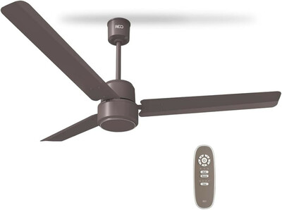  REO By Havells BLDC 1200MM Ceiling Fan "Fixed Price Always" | Air Flow: 220 CMM| Speed: 350 RPM| Reverse Rotation Mode| Timer Setting| 2 Year Door Step Warranty By Manufacturer (Energex, Cocoa Brown) 