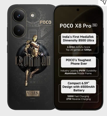 POCO X8 Pro (IronMan Edition) Sale 23 March 12pm