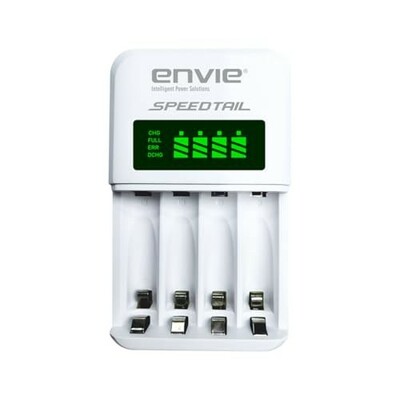 Envie ECR 99 SPEEDTAIL Smart Ni-MH Battery Charger for AA/AAA Rechargeable Batteries