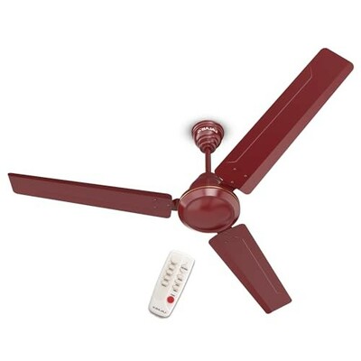 Bajaj Frore Turbo BLDC 1200 MM 5 Star Rated Ceiling Fans For Home Red Walnut
