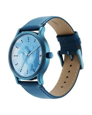 Men Analogue Watch with Leather Strap-3296QL01