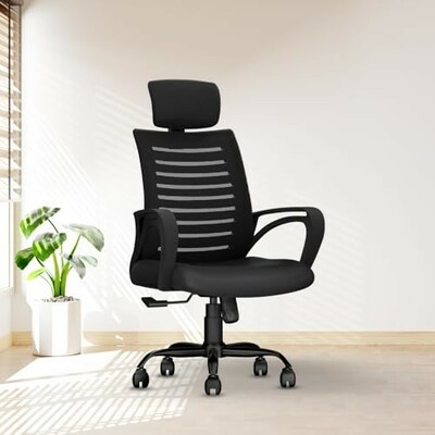 CELLBELL Desire C104 Mesh High Back Ergonomic Office Chair - Black
