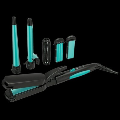 HAVELLS HC4045 5-in-1 Hair Styler with Ceramic Coating Technology (Cool Insulated Tip, Blue & Black)