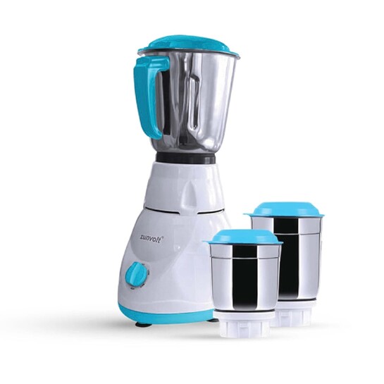 Zepto : ZunVolt Power MG5 500 Mixer Grinder | 3 Jars | White