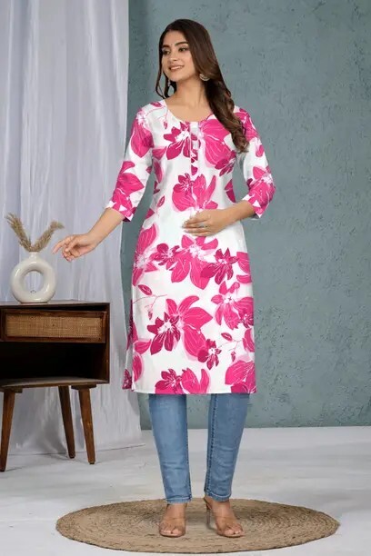 Up to 88% Off on Floral Kurtis Under Rs.299
