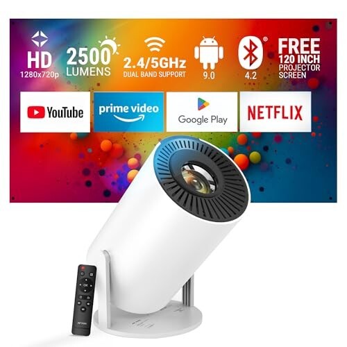 Ant Esports View 521 Smart LED Projector - White 