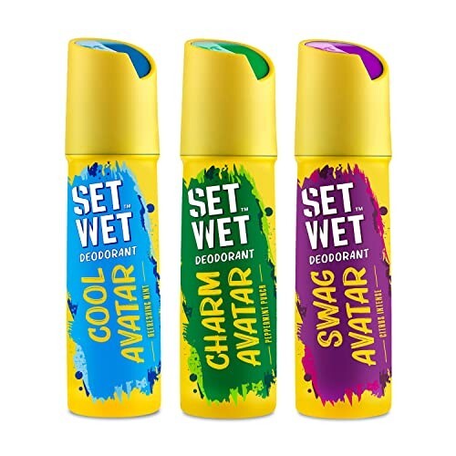 SET WET Deodorant Spray Perfume Cool 150ml (Pack of 3)