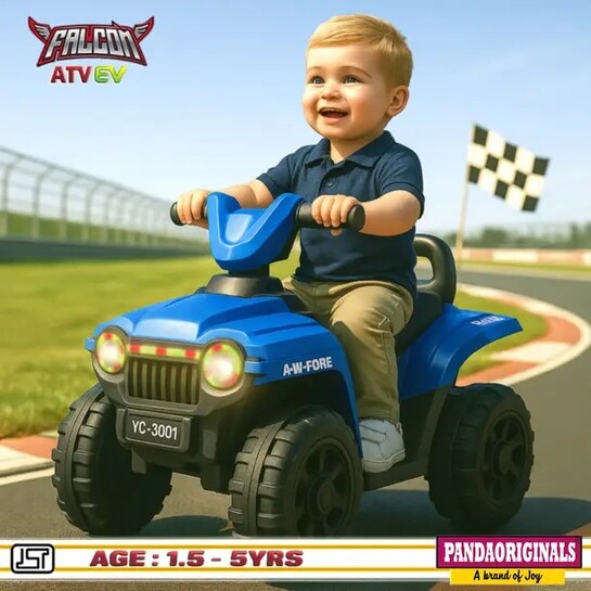 Upto 72% Off on Pandaoriginals Falcon ATV EV Ride-On 