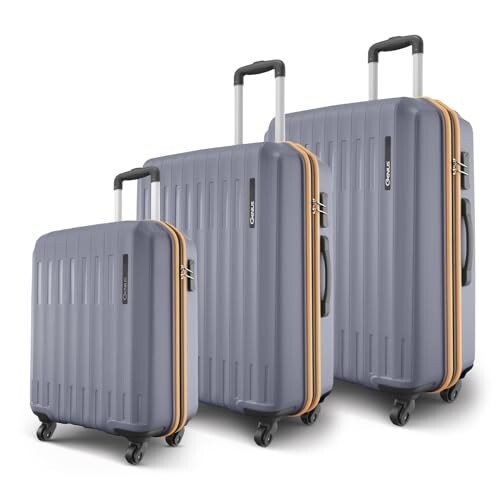 Safari Genius Alley Set of 3 (Cabin + Medium + Large) Trolley Bags Flintstone