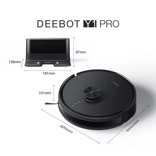 Ecovacs Y1 Pro 2-In-1 Robot Vacuum Cleaner