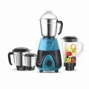 Zepto - Activa Megamix 1000 W Powerful Motor Mixer Grinder With 4 Jars - Black and Blue