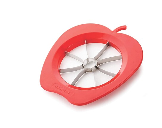 Crystal Apple Cutter/Slicer with Stainless Steel Blades, Multicolour