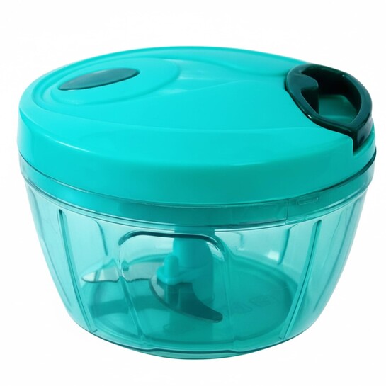 KBS Chopper Mini Handy and Compact for Effortlessly Chopping Vegetables and Fruits for Your Kitchen Accessories with 3 Blades Green, Polypropylene 400 ml