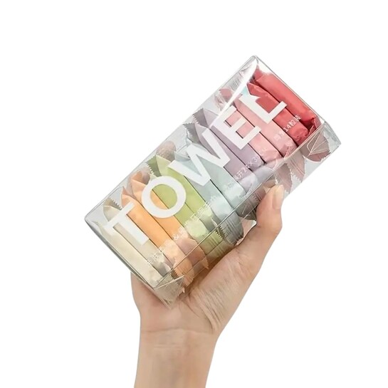 FEELHIGH 14pcs Compressed Towel Tablets, Mini Portable Magic Towels for Travel, Home, Outdoor Activities